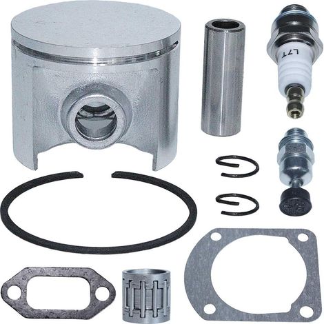 Kit de joints, roulements et soupape de décompression pour segments de piston 50 mm compatible avec tronçonneuse Husqvarna 268 268XP 501659403 (1/5)