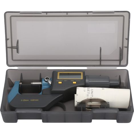 Micromètre électronique numérique extérieur 0-25mm, palmer digital de précision 0,001mm, jauge d'épaisseur avec clé, outil de mesure professionnel (1/5)