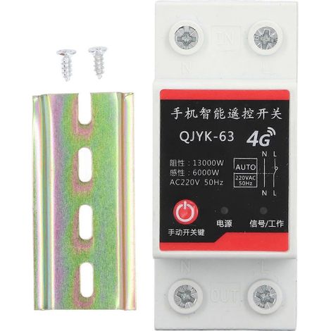 Disjoncteur temporisé bipolaire télécommandé pour 220 V CA, 63 A pour une sécurité accrue