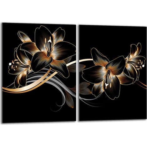 Glasschutzplatte für den Herd 2x40x52 Orchidea (1/5)