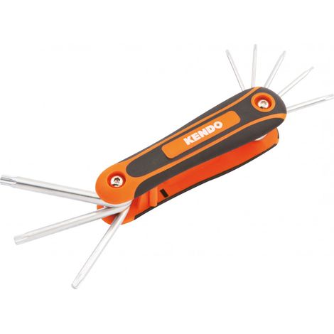 SET CHIAVI MASCHIO TORX KENDO 8 PEZZI T9,10,15,20,25,27,30,40