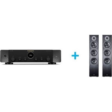 Amplificador Hi-Fi Marantz Estéreo 70 Negro + un par de altavoces de columna Magnat Monitor S70 Negro