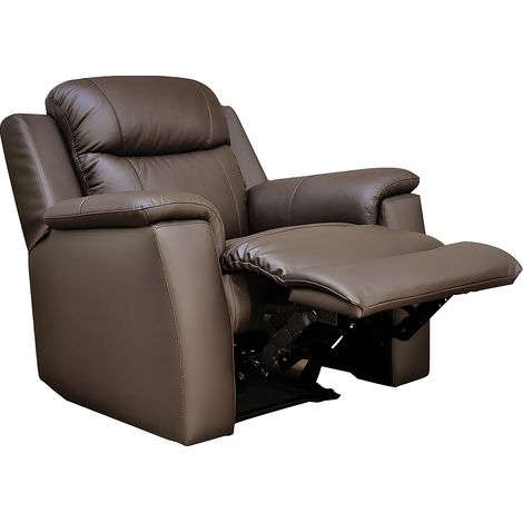 Fauteuil relax EVASION en cuir - Marron