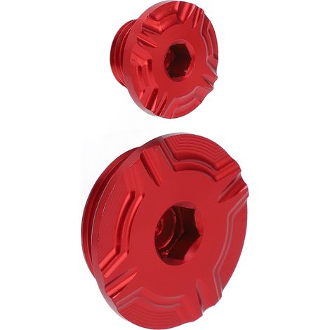 2 bouchons de réservoir d'huile moteur et de carburant pour moto CRF250 450 RML (1/5)