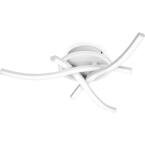 Plafonnier LED 21W, lampe de plafond 2100 lm, 3 températures, fonction mémoire, salon chambre cuisine couloir, blanc (1/5)