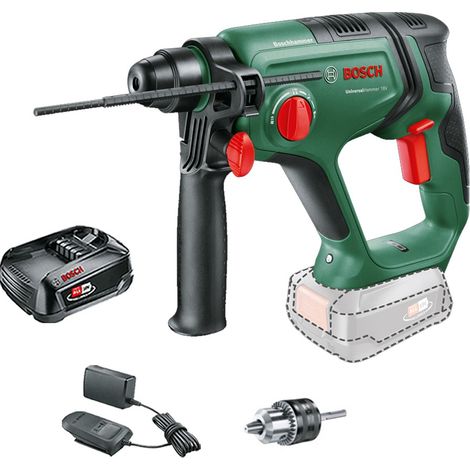 Bosch Cordless 18v Rotary SDS Hammer Drill UniversalHammer + 1.5AH Battery kit (1/5)