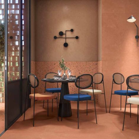 Carrelage effet argile TERRA 60x60cm Coral - Anti-dérapant - boîte de 1.08 m2 60x60 cm Coral - Anti-dérapant - boîte de 1.08 m2