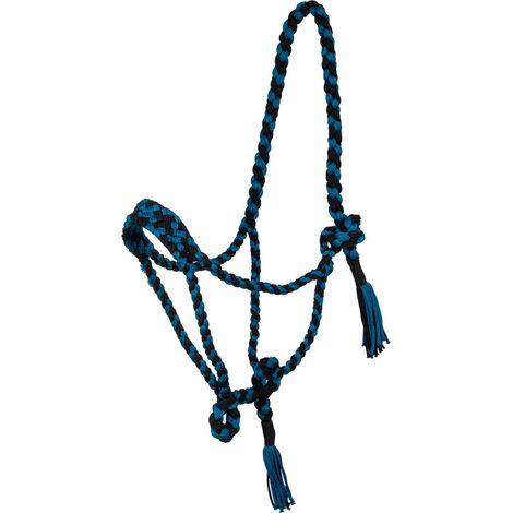Pool's Cavezza nylon intrecciato NERO/BLU CAVALLO WESTERN (1/3)