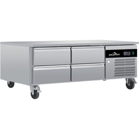 Soubassement réfrigérée Tropicalisée 4 tiroirs (4 x GN 1/1) PREMIUM - GOLDINOX