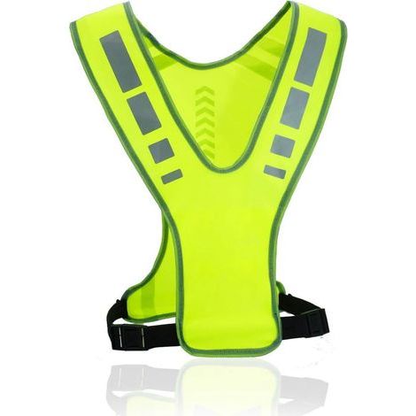 Gilet de sécurité réfléchissant ajustable pour jogging, marche et vélo - visibilité 360°, respirant, taille unique (1/5)