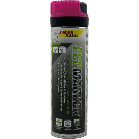 Tiza en spray lavable de 500 ml para marcar, color rosa. (1/5)