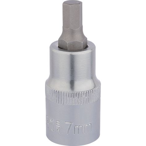Draper 7.0x55mm Hex Socket Bit for 1/2" Square Drive – Metric Hexagonal Socket Bits (Model 16300) (1/5)