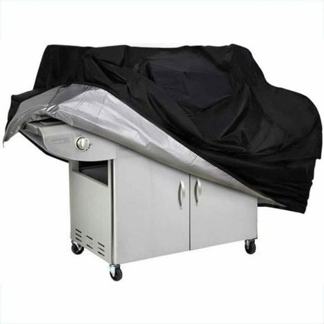 1 Housse de barbecue,tissu Oxford durable,imperméable,noir,150x100x125 cm,protection extérieur (1/5)