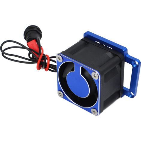 Ventilateur de refroidissement pour moteur RC, dissipateur thermique en aluminium 4028 haute vitesse pour Traxxas 1/8 4WD pour Sledge Monster Truck 95076 4 Bleu foncé (1/5)