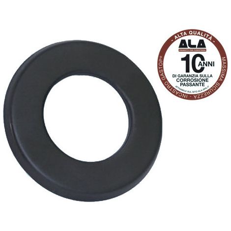 Anillo de cubierta ALA Aeternum Ø10 cm negro mate para estufas de pellet – A.L.A.