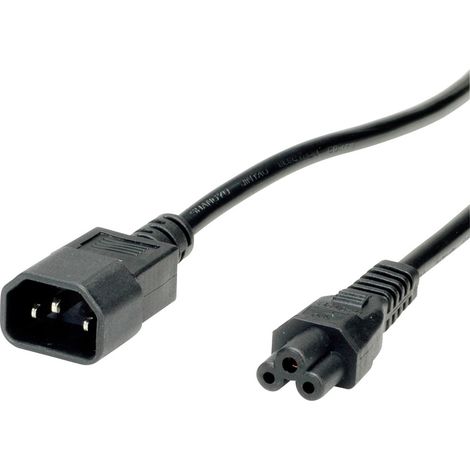 Value 19.99.1119 Strom Anschlusskabel  Schwarz 1.80 m