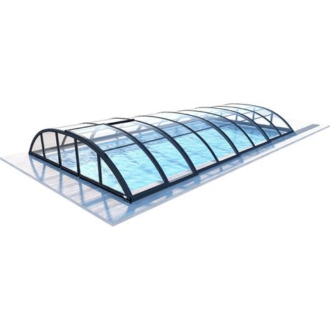 Copertura telescopica per piscina Horizon - 7.03x3.36 m - Policarbonato compatto da 3 mm - per la piscina BAS7307 - ECO337