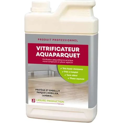 VITRIFICATEUR À PARQUET À L'EAU : AQUAPARQUET--Mat-Bidon de 1 l (1/4)