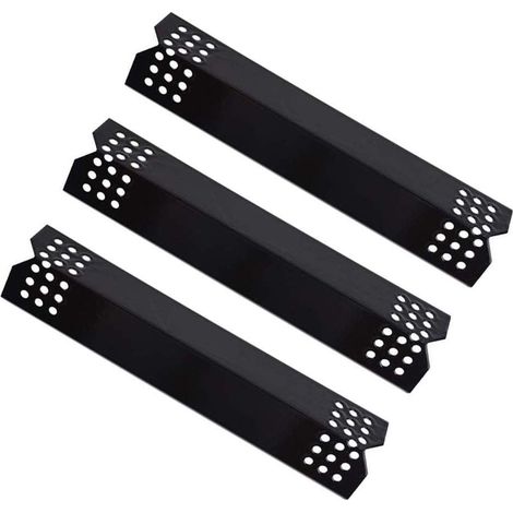 97371 (3pack) Plaque chauffante en, Bouclier Thermique, Tente Thermique, Barre d'aromatisation en Porcelaine pour Campingaz, Char-Broil, LANDMANN et Autres grilles modèles (1/5)