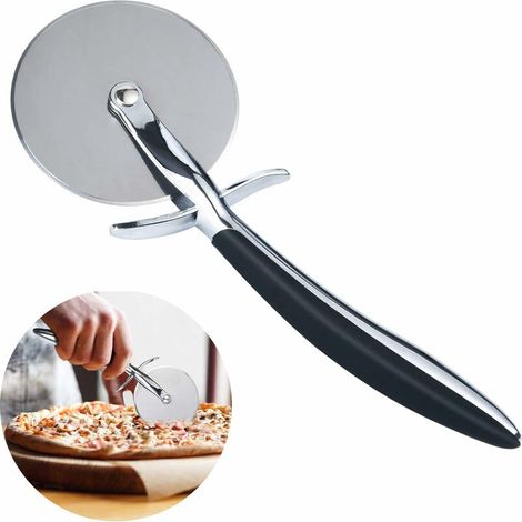 Roulette à Pizza avec Poignée en Nylon, Couteau De Pizza Lame, Coupe Pizza, Découpe Pizza, Couteau a Pizza, Découpe Pizza Tarte Pate Facile à Ranger-Fei Yu (1/5)