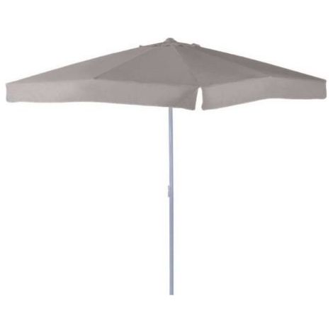 Gloupie Ombrellone Lily, Quadrato 3 metri con Palo Centrale da 48 mm,Tortora, Struttura in Alluminio Copertura da 160 Gr/M². (1/5)