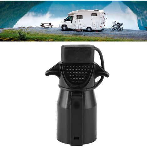 7-poliger auf 4-poliger Flachstecker-Adapter, wasserdichter US-Stecker für Wohnwagen und Wohnmobile (1/5)