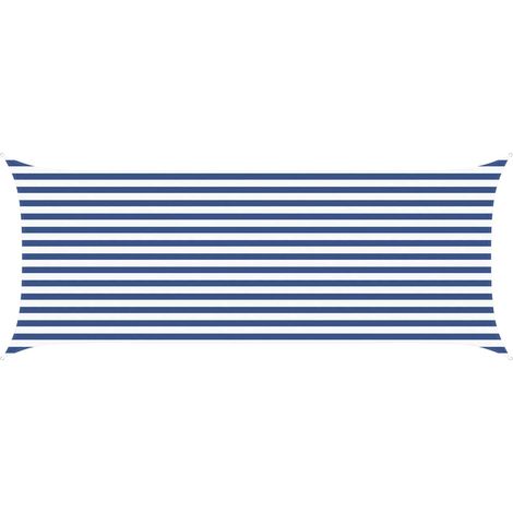 Toldo Vela de Sombra Azul y 5 x 2 m 100% Poliéster Oxford vidaXL