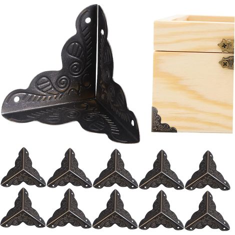 36 protège-coins décoratifs fer style vintage pour boîtes (1/5)