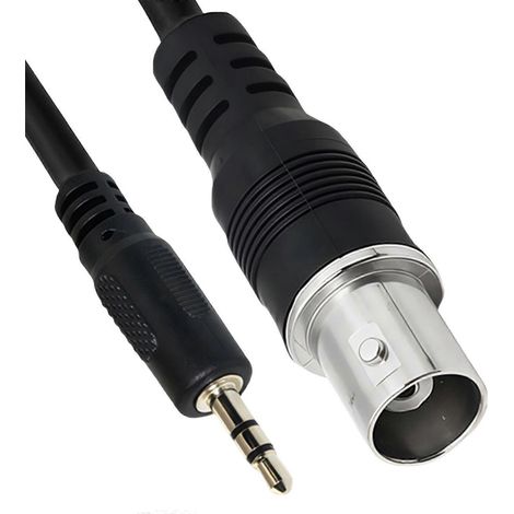 Câble audio/vidéo BNC mâle/femelle vers 3,5 mm mâle/femelle pour appareils électroniques grand public, âme en cuivre de 1 mètre, convient aux home cinémas, radios, antennes, etc., disponible en plusie (1/5)