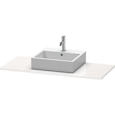 Console Duravit XSQUAREavec découpe 16x1200x550mm blanc brillant lack