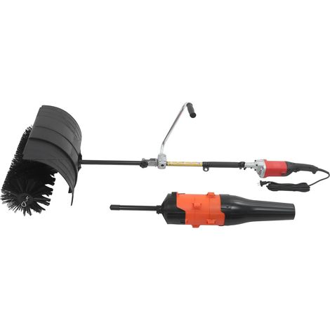 Outil électrique multifonction portatif avec fonctions de balayage et de soufflage conception ergonomique à double poignée pour un nettoyage efficace adapté aux cours, jardins et espaces extérieurs (1/5)