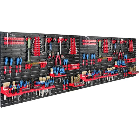 Pannello portautensili 230x78 cm, scaffale per officina/garage (1/5)