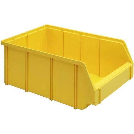 Swg 9614275 caja de almacenamiento amarilla apilable 10,5 litros