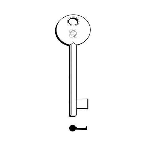 Chiave Patent 6P2D Silca Ottone Nichelato 5 Pezzi