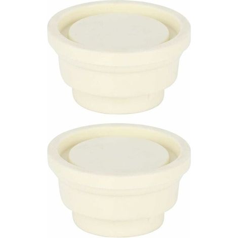 Tampon D'échelle De Piscine 2 Pièces Embouts D'échelle pour Piscine Creusée Ensemble De Pare-Chocs en Caoutchouc Blanc pour Échelles De Piscine, Pièces De Rechange Universelles-LIAIKI (1/5)