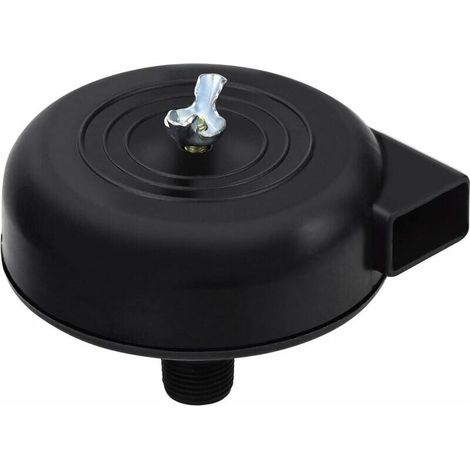 1 Filtre à air, silencieux, filetage 3/8'', coque plastique 16 mm, pour compresseur d'air (1/5)
