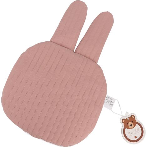 Coussin de sommeil pour bébé en coton, forme lapin, respirant, doux, portable, motif dessin animé, coussin d'allaitement pour nourrisson, 39 cm (1/5)