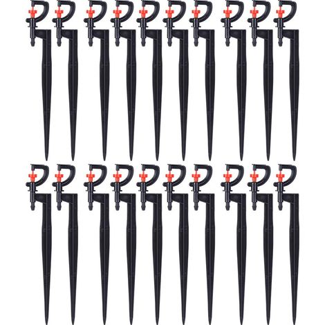 Arroseur d'arrosage, 20 pièces Micro - arroseur Rotatif à 360 degrés de Type G, pour l'irrigation de la pelouse de Serre de Jardin (1/5)