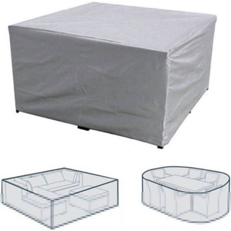Housse Protection Meubles Jardin, Polyester Imperméable, Anti-Poussière, Anti-UV, Chaise/Table Jardin (180×150×80cm) (1/4)