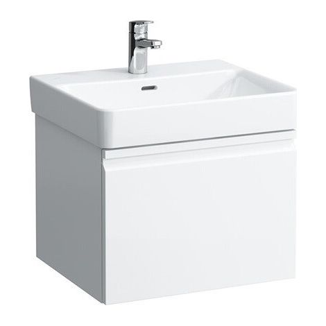 Meuble sous-vasque LAUFEN PRO S 520 x 390 x 450 mm 1 tiroir blanc brillant LAUFEN