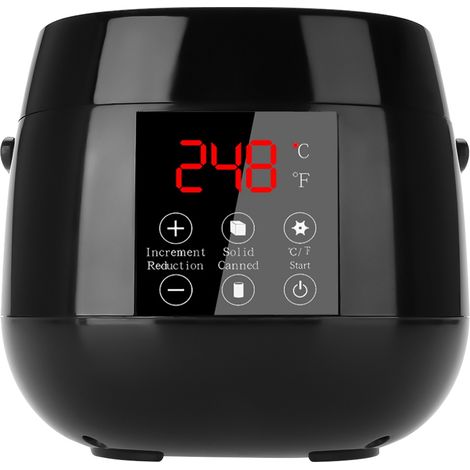 Kit de chauffage de cire à épiler LED intelligent, réchauffeur de cire avec affichage numérique, haricots de cire et spatules applicatrices, prise UE, pour usage professionnel à domicile (1/5)