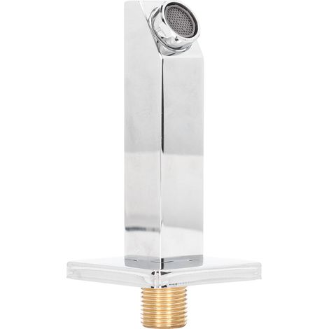 Bec de baignoire en laiton, raccord G1/2, robinet mural rectangulaire pour salle de bain (1/5)