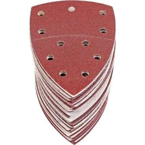 60 dreieckige Schleifblätter, dreieckiges Schleifpapier für Mouse Delta Schleifmaschinen, 105 x 152 mm, Körnung P40/60/80/120/180/240