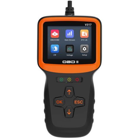 Valise diagnostic auto OBD2 – écran couleur 2,8" – plus de 10 000 DTC – fonctions OBDII complètes – pour véhicules après 2000 (1/4)