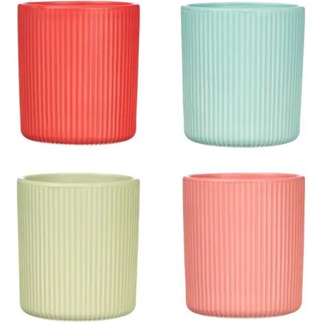 Vasos a rayas 270 ml colores surtidos (1/4)