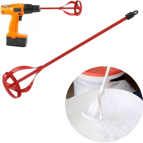 tige de mélange pour mastic en poudre, mélangeur à peinture, perceuse électrique, marteau électrique, bétonnière, outils, tige de mélange pour résine époxy (1/5)