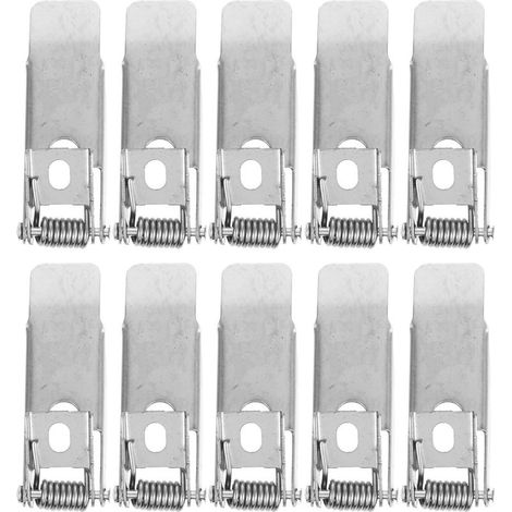 10 Clips à Ressort pour Spots Encastrés Pinces de Fixation Universelles pour Plafonniers et Panneaux Lumineux Ressorts de Montage Haute Élasticité Installation Facile pour (1/5)