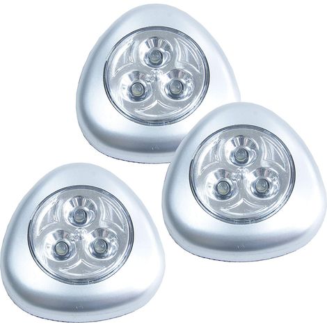 Luci adesive a 3 LED, 3 pz. (1/5)