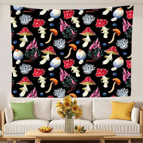 Tapisserie universitaire tendance, tapisserie décorative pour chambre à coucher, toile de fond esthétique pour une fête 100x75cm (1/5)
