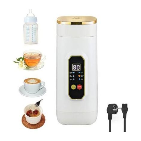 Bouilloire de Voyage Petite, 450ml Mini Bouilloire avec 6 Réglages de Température Indicateur de Température LED en Temps Réel Bo (1/5)